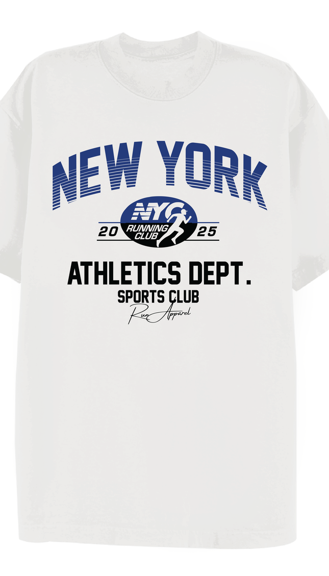 New York Downtown Athletics T-shirt White – unisex t-shirt by Miss Runway