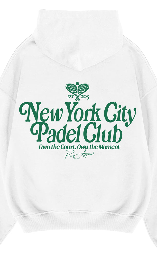 New York Padel Club Hoodie – adult printed hoodie by Miss Runway