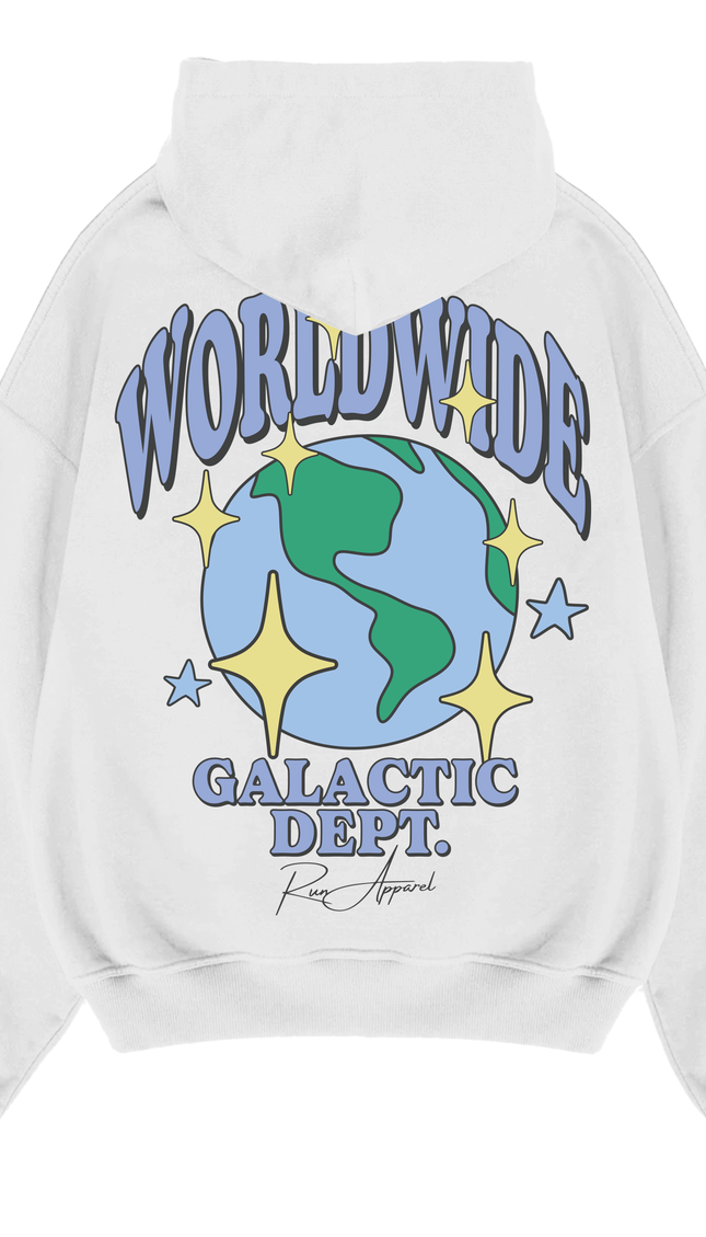Worldwide Galactic Dept Hoodie – unisex printed hoodie by Miss Runway