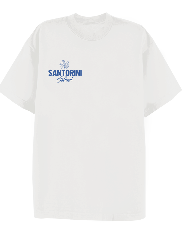Santorini Island T-shirt Adult