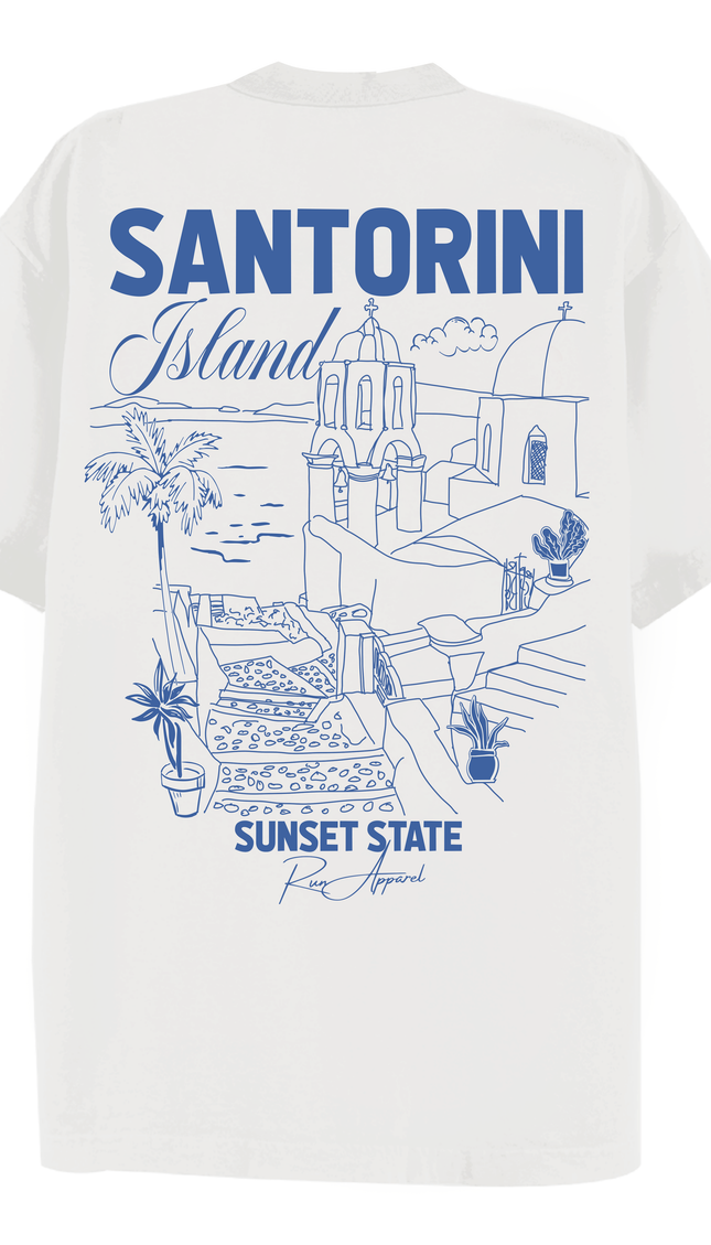 Santorini Island T-shirt – unisex t-shirt by Miss Runway