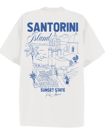 Santorini Island T-shirt Adult