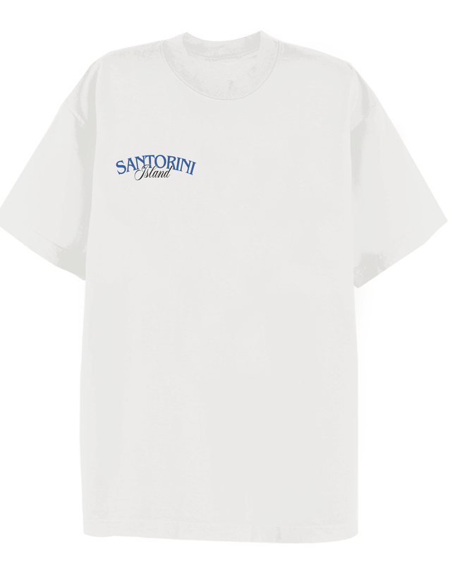 Santorini Sunset State T-shirt Adult