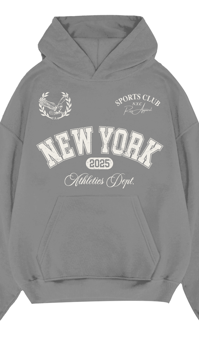 New York Sports & Leisure Club Hoodie – unisex printed hoodie by Miss Runway