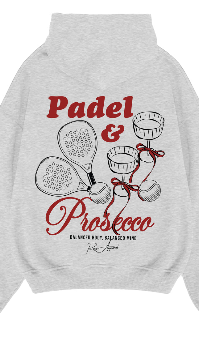 Padel & Prosecco Hoodie – adult printed hoodie by Miss Runway