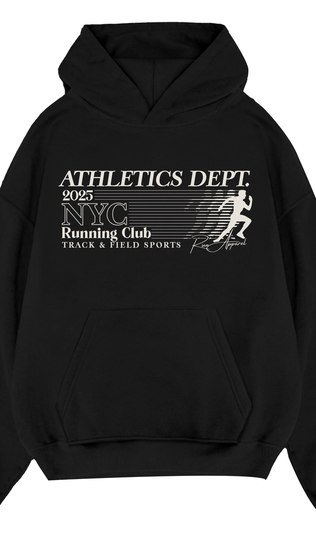 NYC Athletics Running Club Hoodie – unisex printed hoodie by Miss Runway