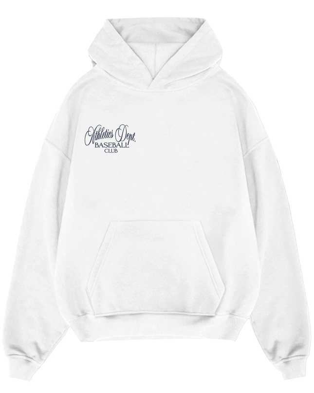 Baseball Club Hoodie Adult White