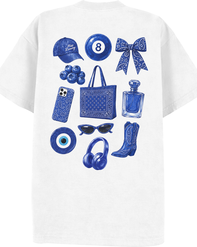 Paisley Reverie T-shirt Royal Blue