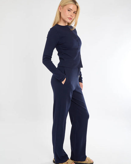 Button Loungewear Co ord  Navy