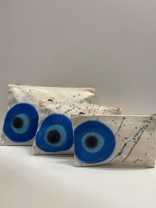 Evil Eye Set of 3 Toiletry/Make Up Bags