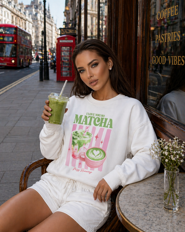 I Love You So Matcha Short Set