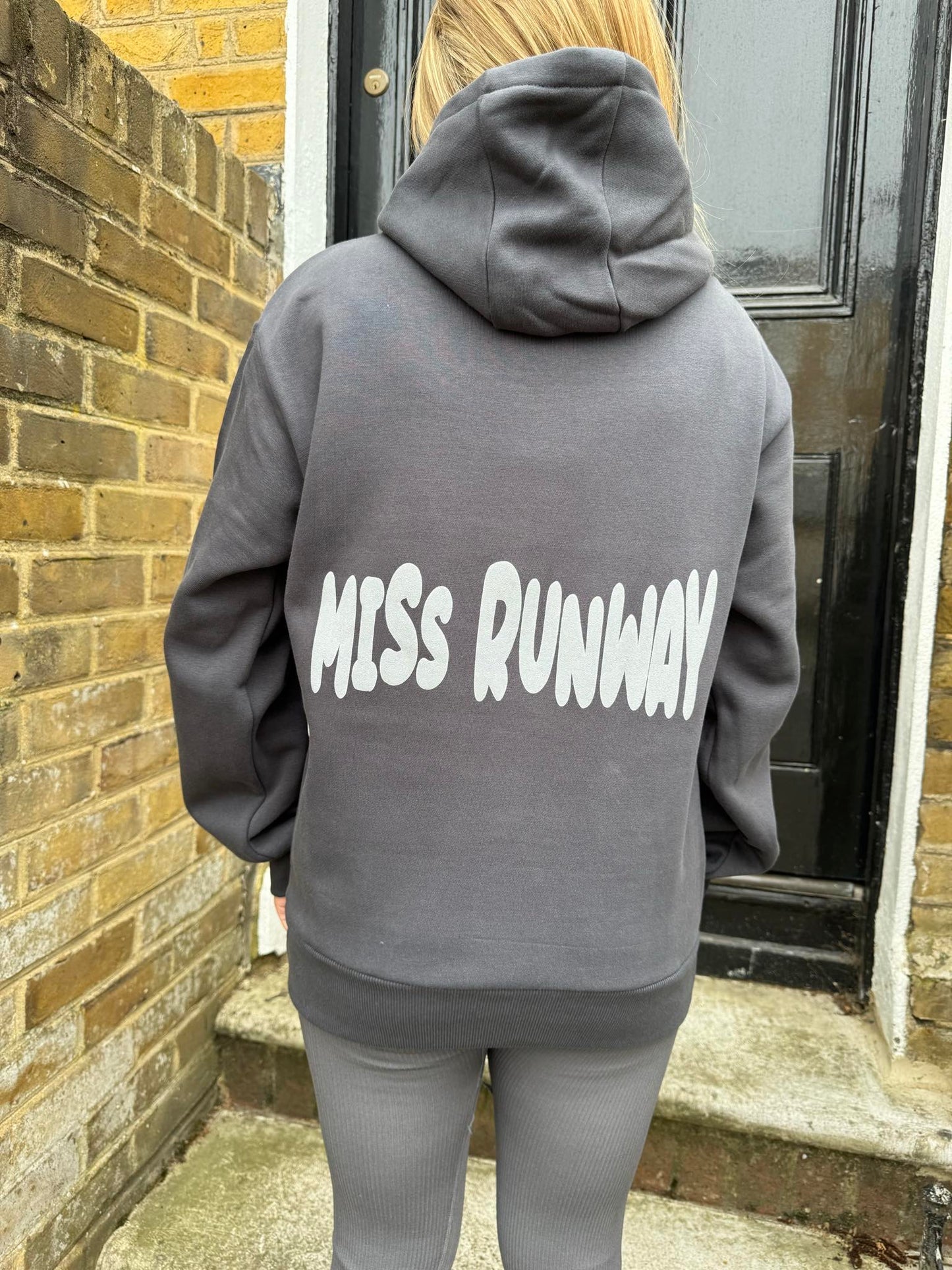 Miss Runway Bubble Hoodie Charcoal/Grey