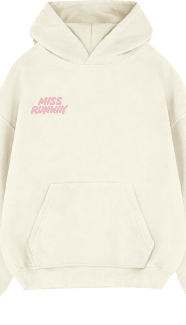 Miss Runway Established Hoodie Cream/Pink by Miss Runway – image 2