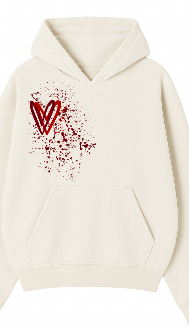 Red Heart Printed Hoodie by Miss Runway – image 2