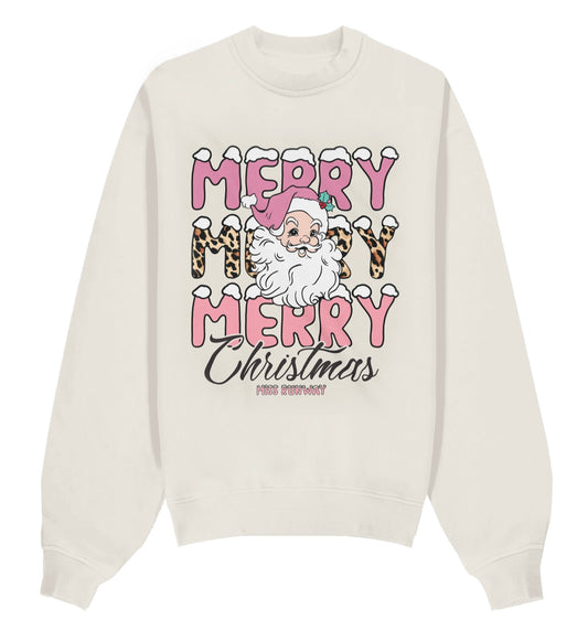 Merry Christmas Sweatshirt Cream