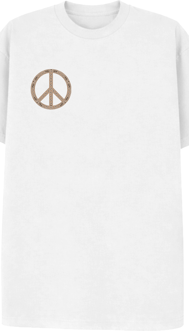 Paisley Peace T Shirt Beige by Miss Runway – image 2