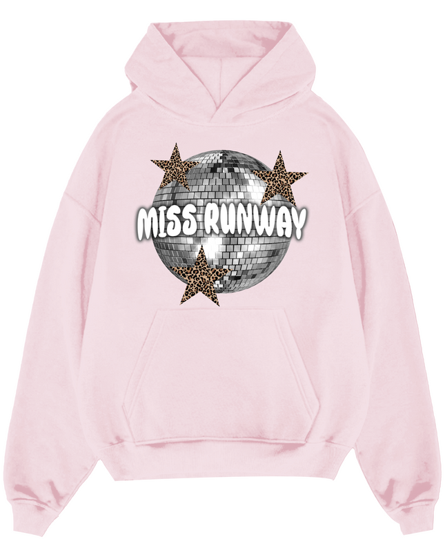 Miss Runway Glitter Ball Hoodie Adults