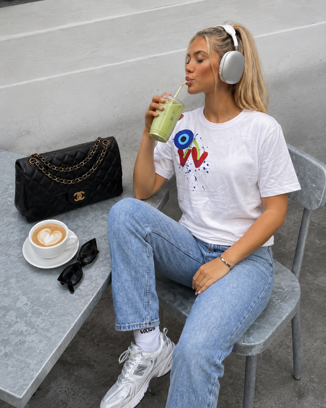 Cherry, Peace, Evil Eye T-shirt