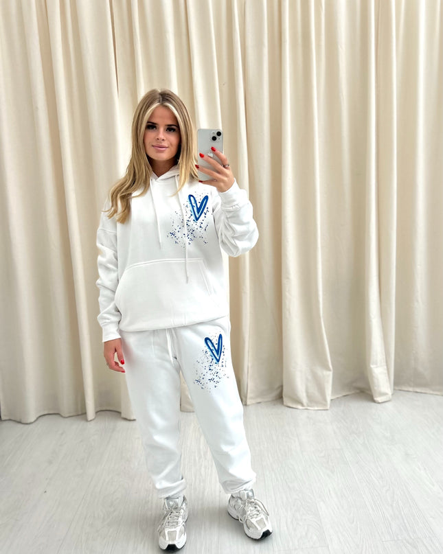 Protect Your Energy Graffiti Hooded Tracksuit White