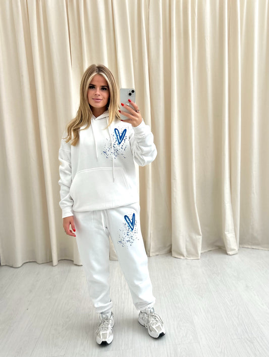 Protect Your Energy Graffiti Hooded Tracksuit White