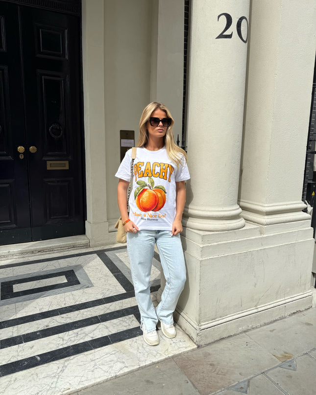 Peachy Printed T-shirt Adult