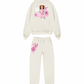 Miss Runway Doll Hooded Tracksuit Cream/Pink