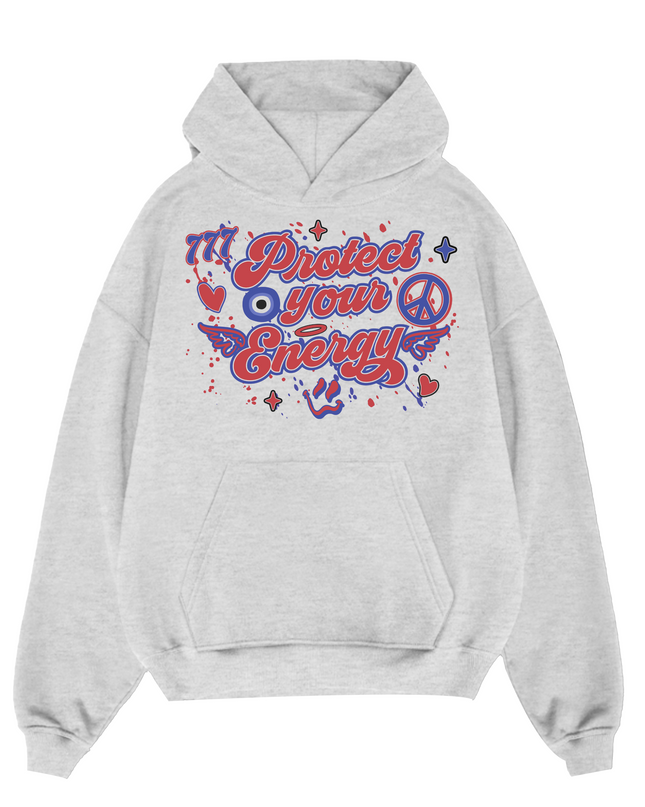 Blue/Red Protect Your Energy Hoodie Adults