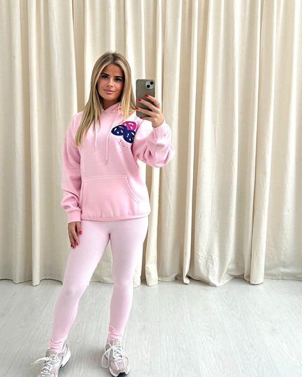 Peace & Love Printed Hoodie & Leggings Adults