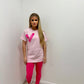 Hot Pink Heart Pink T-Shirt And Legging Set