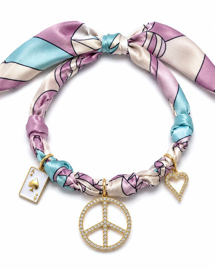 Endless Opulence Bandanna Choker Lilac & Mint
