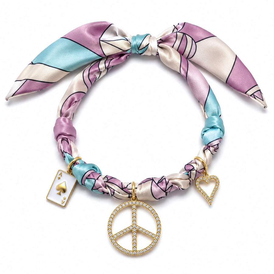 Endless Opulence Bandanna Choker Lilac & Mint – women's bandanna choker by Miss Runway