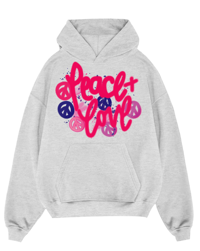 Peace & Love Hoodie Adults