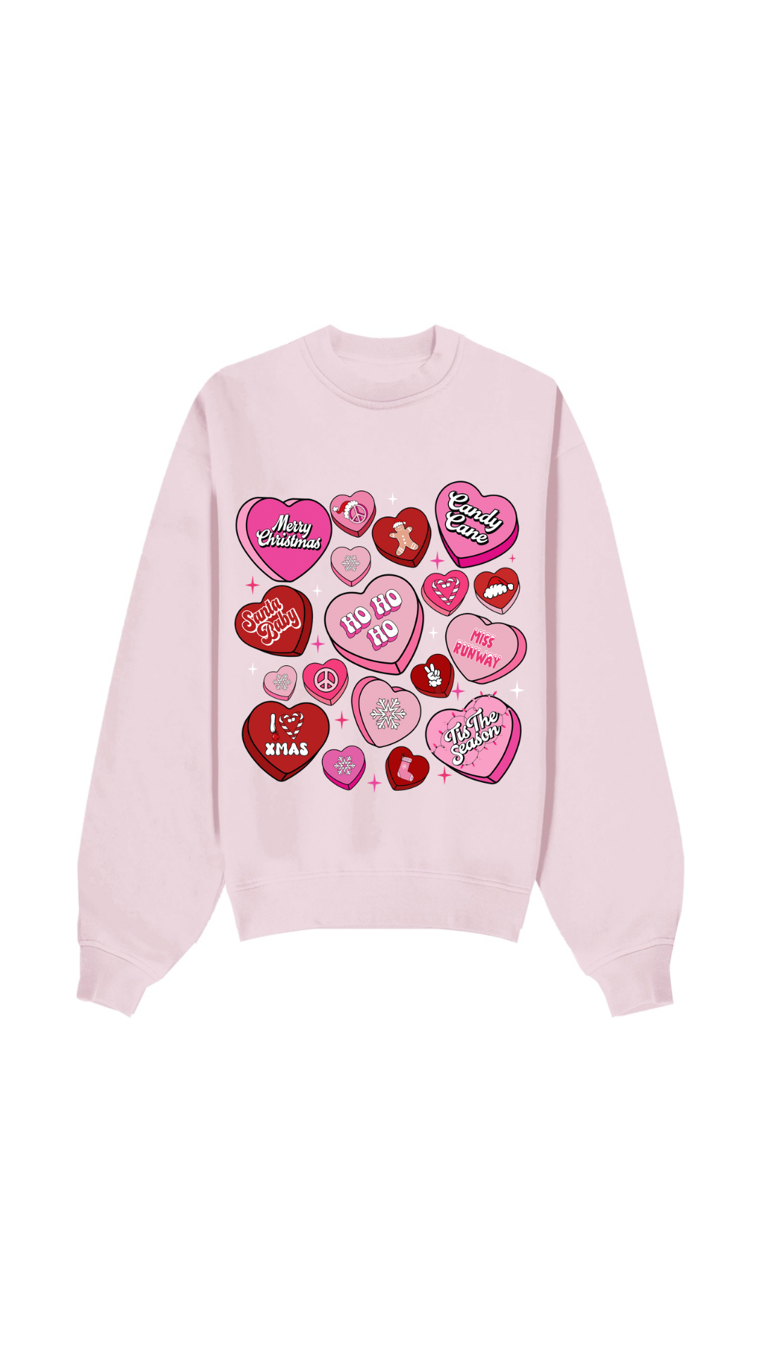 Love Heart Sweatshirt Pink/Red