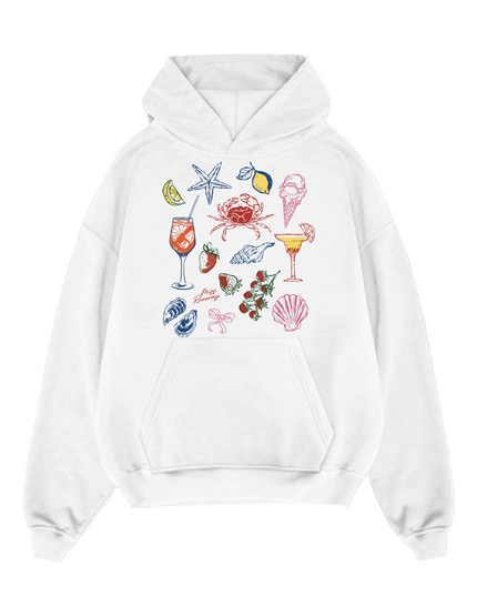 Seafood And Cocktails Hoodie Adults