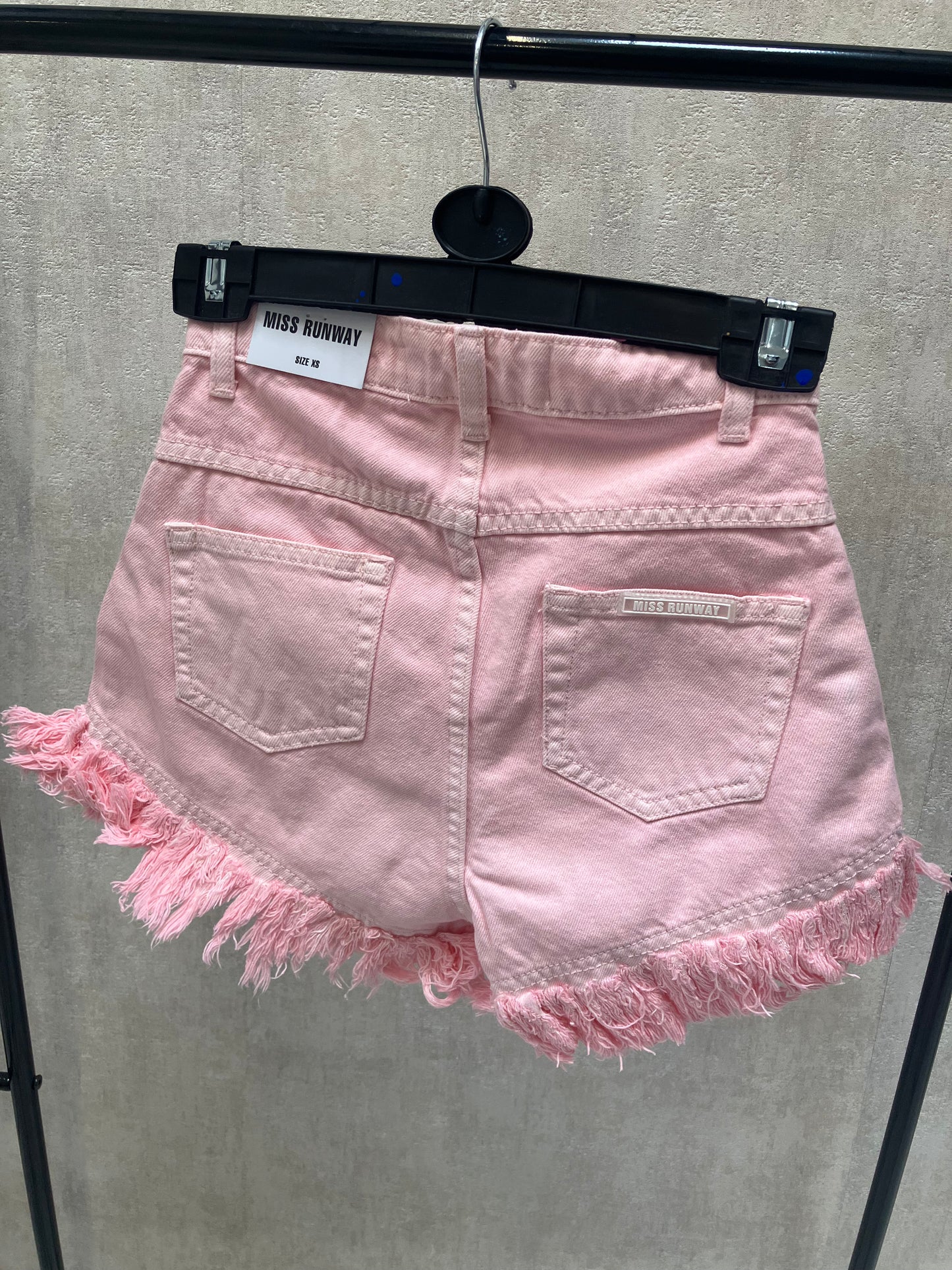 Miss Runway Pink Denim Shorts