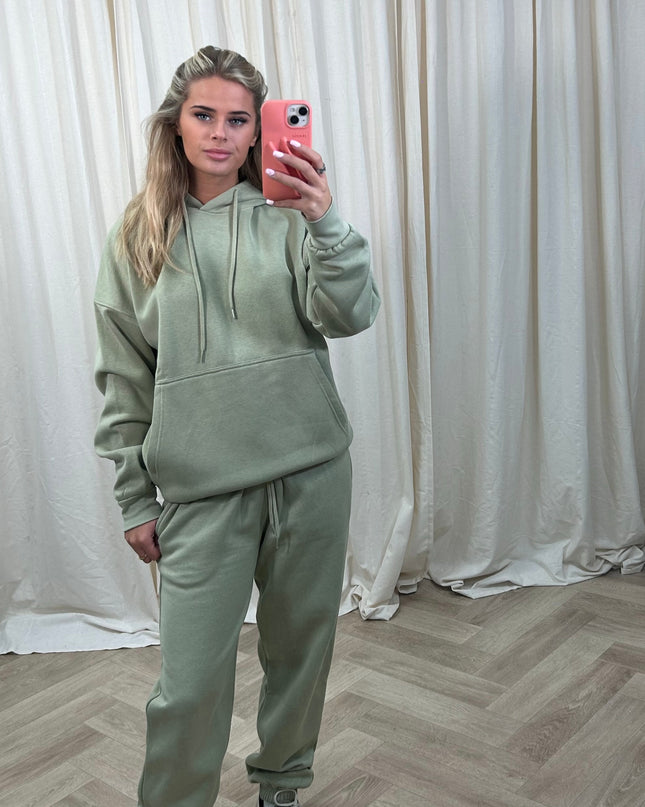 Sage Green Hooded Tracksuit