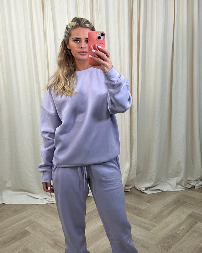 Lilac Sweatshirt Tracksuit