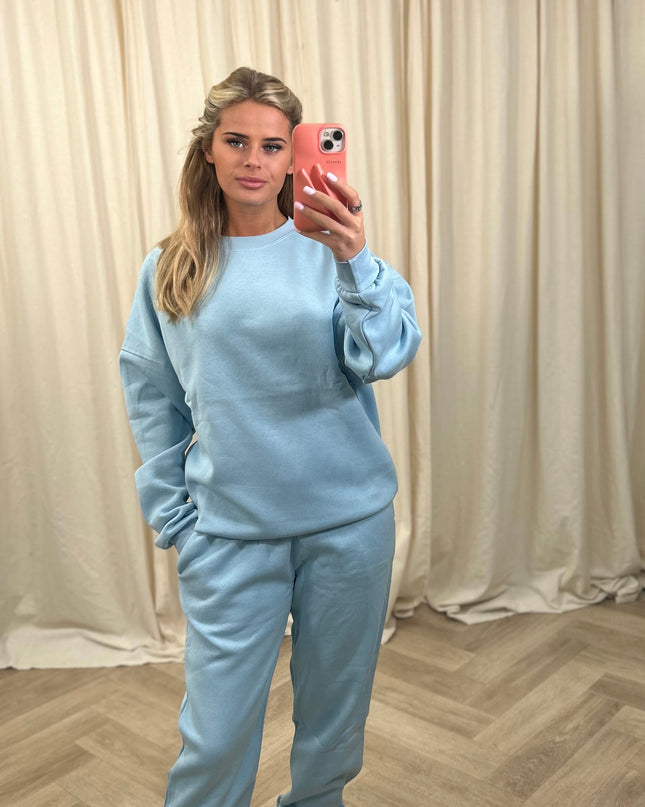 Blue Sweatshirt Tracksuit