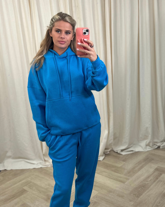 Bright Blue Hooded Tracksuit