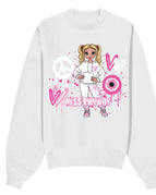 Doll 3 White Sweatshirt / Age 5/6