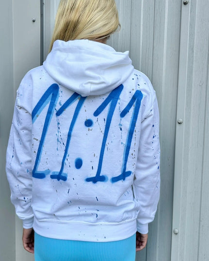 11:11 Spray Painted Hoodie Kids