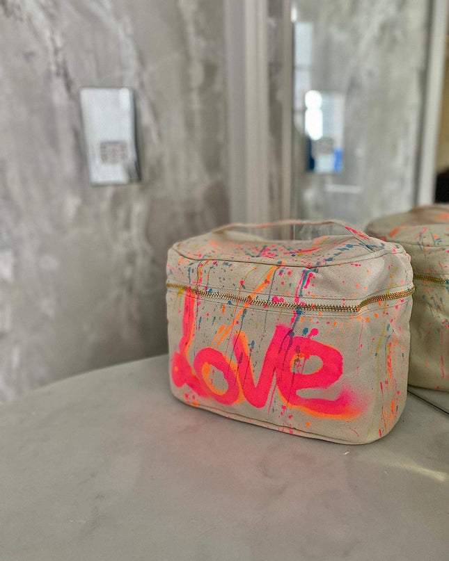 Love Spray Painted Vanity Case