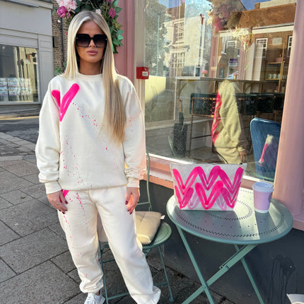 Collection image for: Adult Spray Painted Sweatshirt Tracksuits