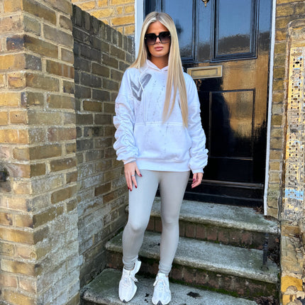 Collection image for: Spray Painted Ruched Hoodie Legging Sets Adults