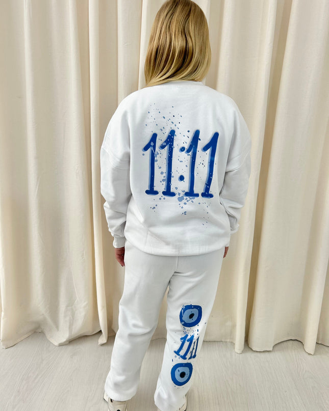 11:11 Evil Eye Printed Sweatshirt Tracksuit Adult