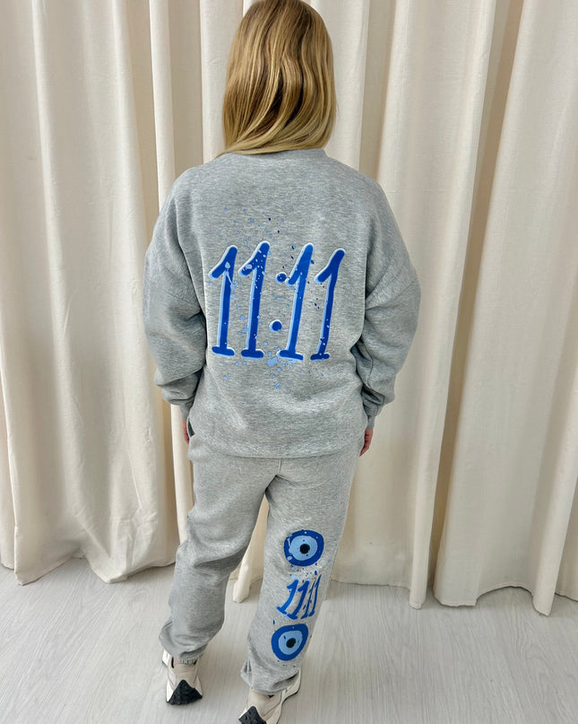 11:11 Evil Eye Printed Sweatshirt Tracksuit Kids