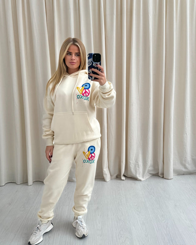 XOXO Printed Hooded Tracksuit Kids