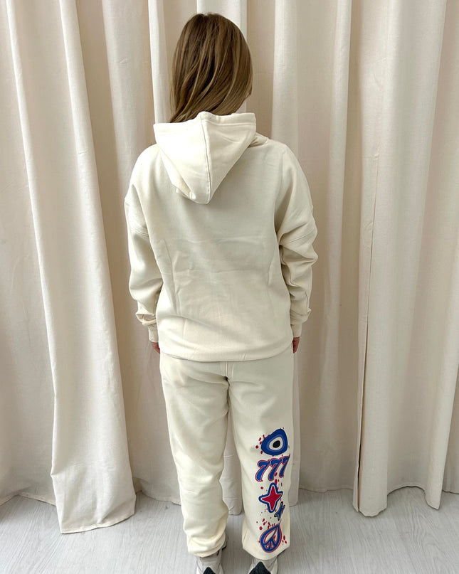 Blue/Red Protect Your Energy Printed Hooded Tracksuit Adult