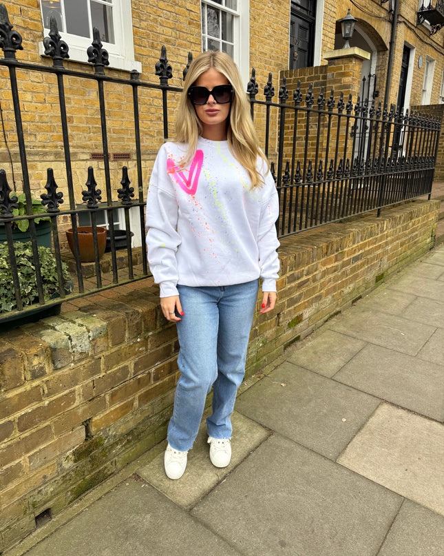Love Spray Painted Sweatshirt Adults