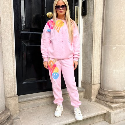 Collection image for: Adult Spray Painted Sweatshirt Tracksuits